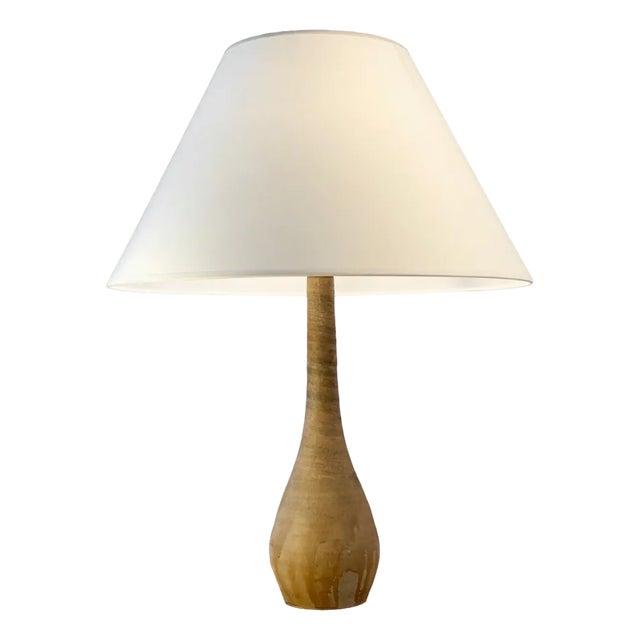 Brutalist Ceramic Table Lamp from La Borne, France, 1970s For Sale