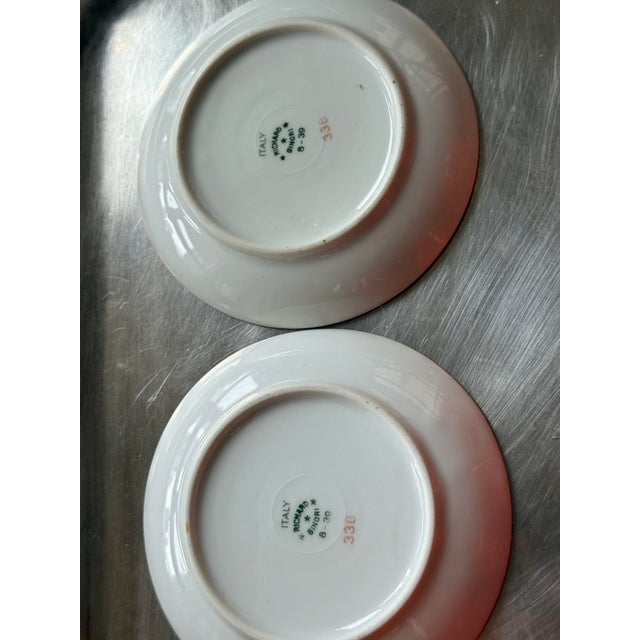 Richard Ginori 1930s Gio Ponti Rare Glamorous Art Deco Red Porcelain Espresso Service Set for Richard Ginori - 9 Piece Service For Sale - Image 4 of 7