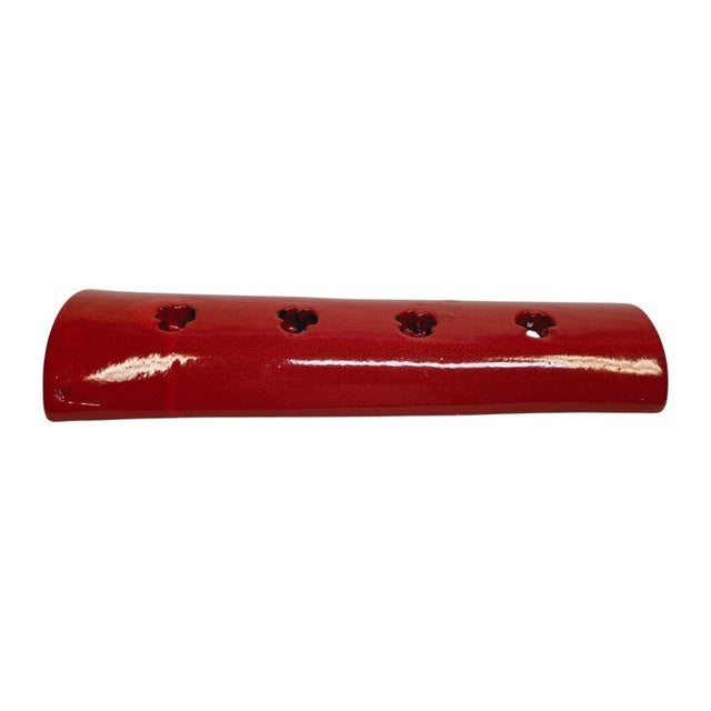 Large Scandinavian Studio Ceramic Candleholder, 1970s For Sale - Image 4 of 6