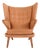 AP19 Papa Bear Chair in Cognac-Coloured Nubuck Leather by Hans J. Wegner for AP Stol, 1960 For Sale
