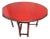 Vintage Antique Gateleg Drop-Leaf Table Red Lacquer For Sale