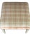 2010s Pair of Wesley Hall Plaid Ottomans With Bamboo Legs For Sale - Image 5 of 6