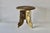 Brass 1970s Circular Anglo-Indian Brass Finish Wood Side Table For Sale - Image 8 of 11