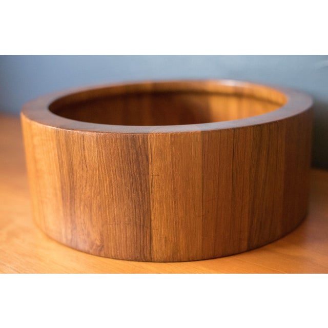 Brown Vintage Danish Teak Salad Bowl Serving Set by Jens H. Quistgaard for Dansk For Sale - Image 8 of 15