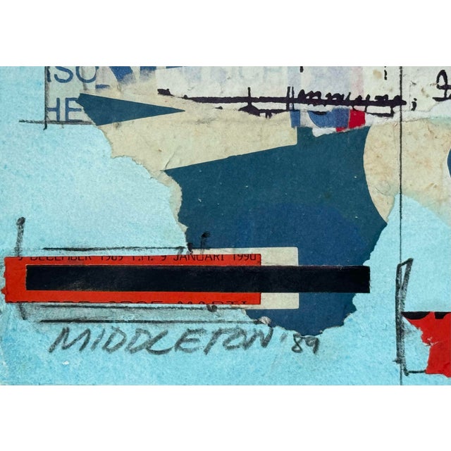 Sam Middleton, Circle in the Square 89, Drawing Collage and Mixed Media on Paper For Sale - Image 9 of 10