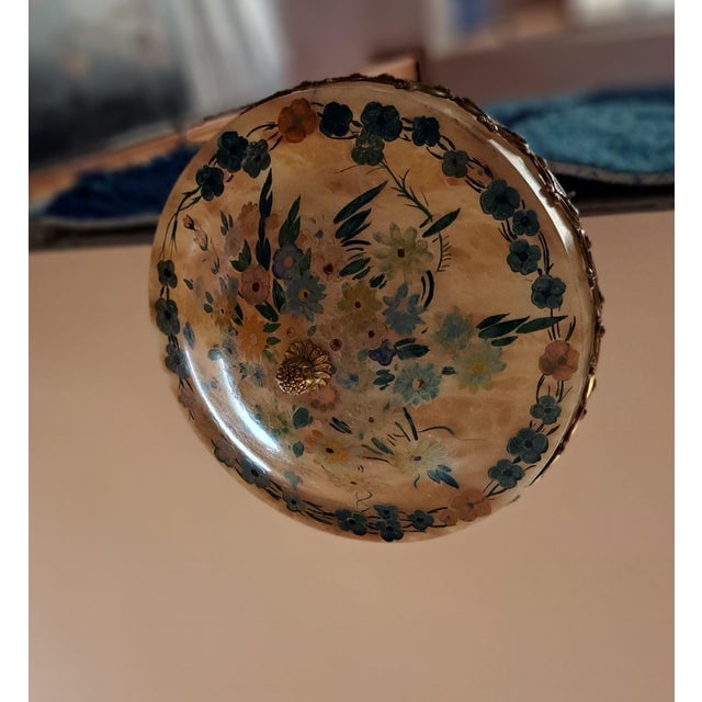 Metal Alabaster Pendant Lamp, 1930s For Sale - Image 7 of 9