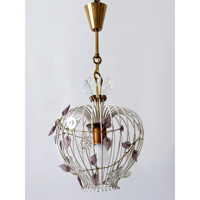 Gold Mid-Century Modern German Pendant Lamp, 1950s For Sale - Image 8 of 18