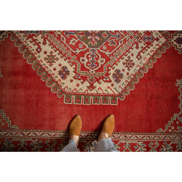 1940s Distressed Oushak Carpet - 7'5" X 9'8" For Sale - Image 5 of 8