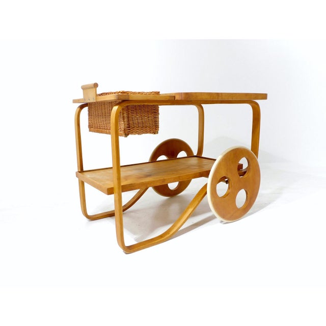 Vintage Tea Cart by Alvar Aalto for Horgenglarus, 1930 For Sale - Image 3 of 18