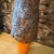 Ceramic 1990s Brutalist Orange and Gray Fat Lava Ceramic German Vase For Sale - Image 7 of 11
