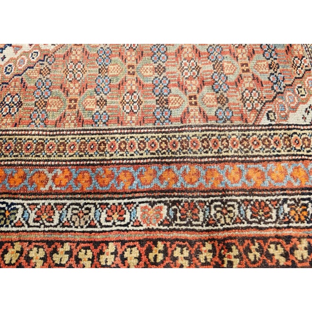 Persian Antique Persian Serab Camelhair Runner, Geometric Pattern, Wool, 1890s For Sale - Image 3 of 12