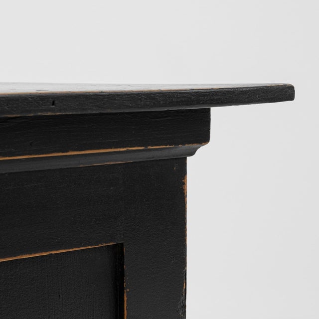 Wood 1900s French Black Patinated Wood Pedestal For Sale - Image 7 of 18