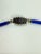 1920s Vintage 1920s Art Deco Egyptian Revival Cobalt Blue Czech Glass Tubular Bead Necklace For Sale - Image 5 of 6