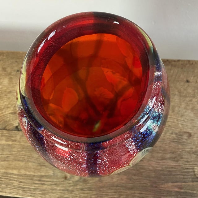 Red Murano Glass Vase, 1950s For Sale - Image 8 of 11