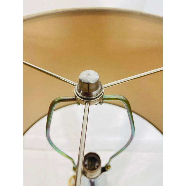 1960s Mid-Century Modern Walter Von Nessen Walnut and Chrome Table Lamp For Sale - Image 13 of 15