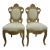 Pair of Italian Baroque Style Giltwood Chairs For Sale
