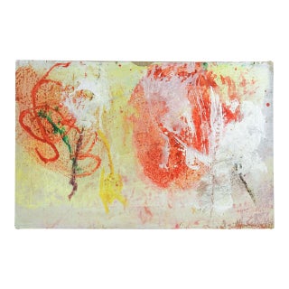 Late 20th Century Abstract Expressionist Mixed Media George Turner Painting For Sale
