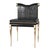 Art Deco "Moglie" Chair With Bronze and Exclusive Accessory, Hand-Crafted For Sale - Image 3 of 12