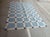 Handmade Cotton Vegetable Dyed Rug, Sky Blue and White Tile Geometric Dhurrie-6'x9' For Sale - Image 12 of 18