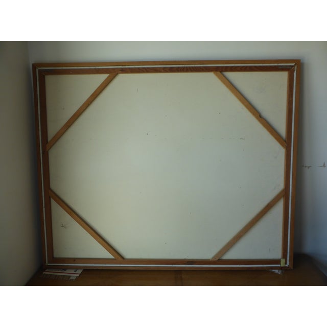 1970s 1970s Mid-Century Modern Large Format Acrylic on Canvas by Thomas Lee - Baskets and Plants For Sale - Image 5 of 5