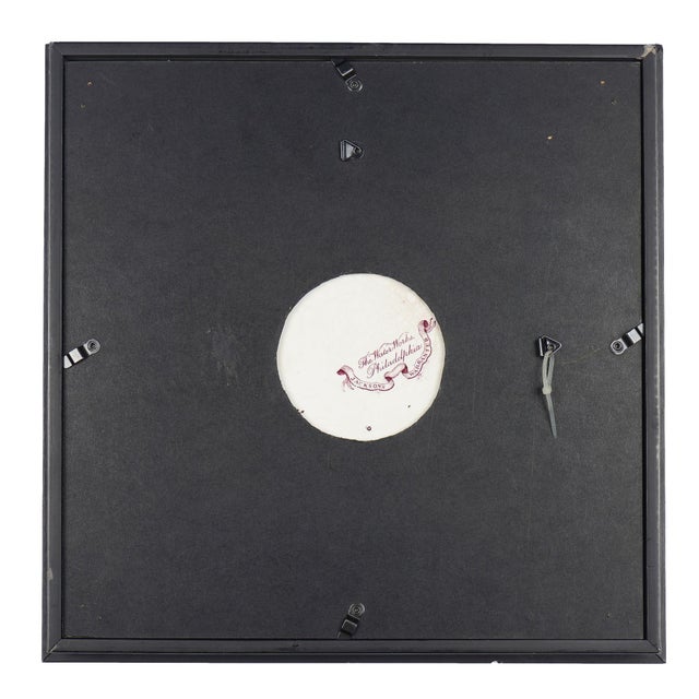 Pair of Framed English Mulberry Transfer Tea Plates With Two Views of Philadelphia, C. 1835 For Sale - Image 4 of 9