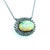 Traditional Natural Opal Diamond Pendant Necklace 14k Gold 5.81 TCW Certified For Sale - Image 3 of 7
