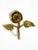Metal Mid-Century Brass Rose Wall Coat Hooks, 1950s, Set of 5 For Sale - Image 7 of 10