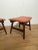 Mid-Century Modern C. 1960s Danish Teak and Leather Stools or Ottomans - a Pair For Sale - Image 3 of 8