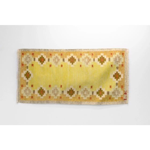 Swedish Rug by L.K, 1960s For Sale - Image 6 of 6