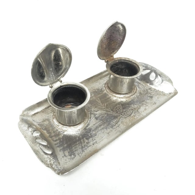 Art Nouveau Inkwell, Germany, 1930s, in Worn conditions. Designed 1920 to 1949