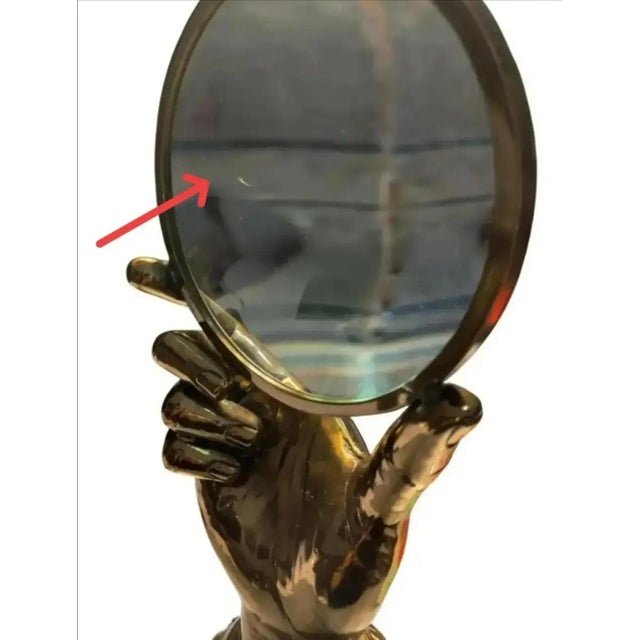 Late 20th Century Maitland-Smith Figural Hand Shaped Desktop Magnifying Glass For Sale - Image 12 of 13