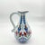 Handmade Ceramic Pitcher (25cm) – Red Tulips & Blue Hyacinths – Elegant Slender Form For Sale - Image 10 of 11