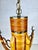 Wood Vintage Bamboo Rattan Chandelier For Sale - Image 7 of 11