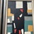 Contemporary original abstract painting by Stephen Heigh. Signed and framed. Measures 15x30 / approximately 23.5x38.5...