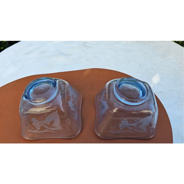 1930s Art Deco Cobalt Glass Sugar Bowls by Gunnel Nyman, 1930s, Set of 2 For Sale - Image 5 of 8