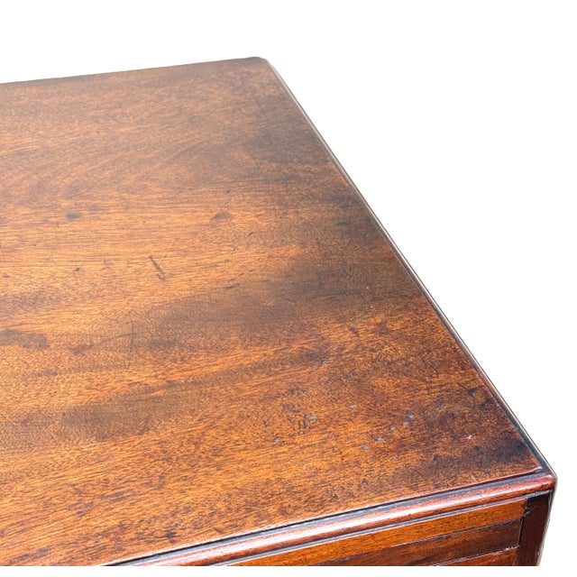 Antique Georgian Mahogany Chest, 1750 For Sale - Image 3 of 13