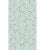 The House of Scalamandré Baldwin Bamboo Wallcovering, Cream & Red on Aqua For Sale
