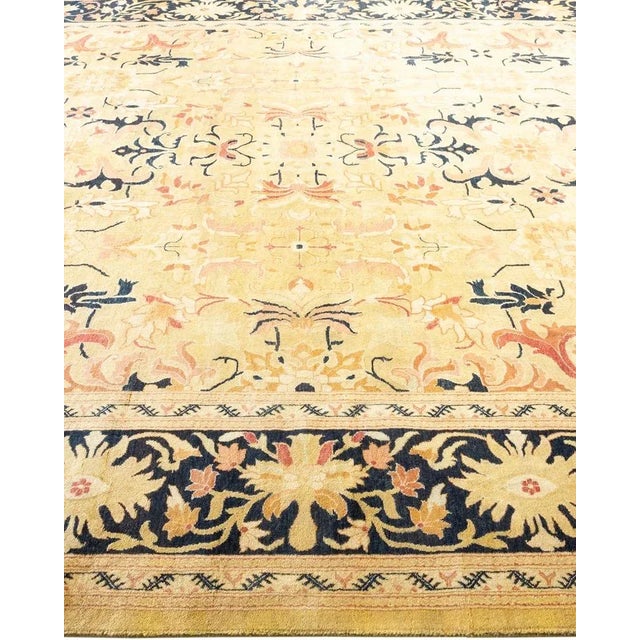 Solo Rugs Mogul, One-of-a-Kind Hand-Knotted Area Rug in Green, 8' 3" x 10' 4" For Sale - Image 4 of 8