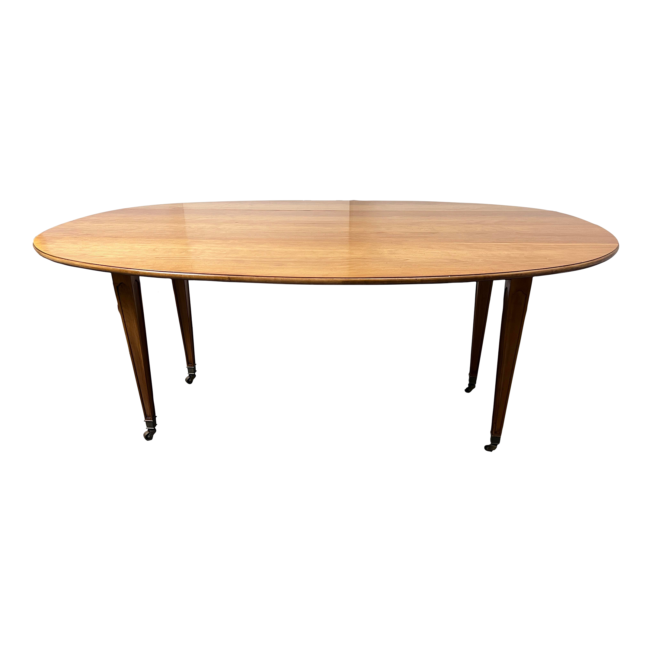 Vintage Baker Furniture Drop Leaf Table + Casters - image 0