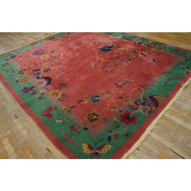 1920s 1920s Chinese Art Deco Carpet ( 8' x 9'6'' - 245 x 290 ) For Sale - Image 5 of 12