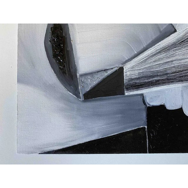 1980s Ferdinando Meccani, Monocromia Uno, 1981, Oil on Canvas For Sale - Image 5 of 9