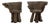 Vintage Sculptural Burlwood Side Chairs, 1970s, Set of 2 For Sale