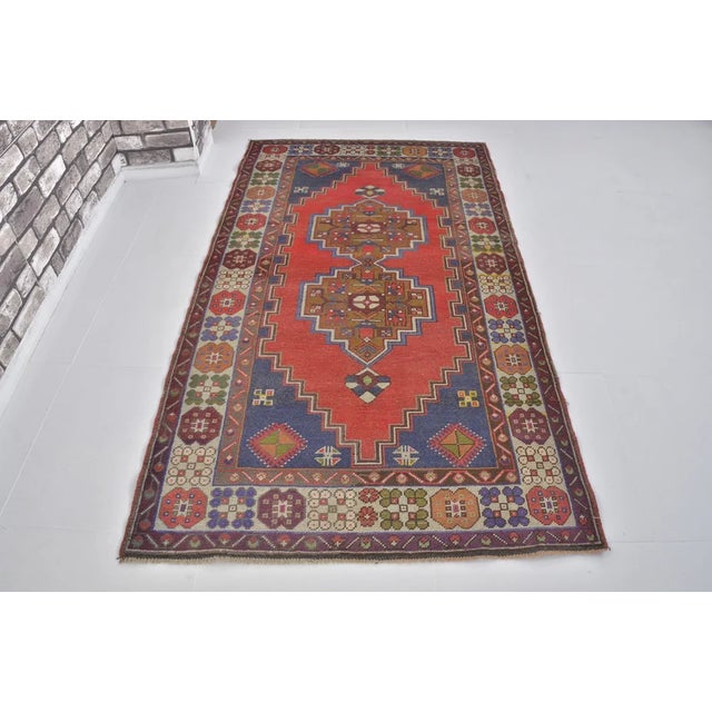 Oushak Handknotted Area Carpet For Sale - Image 4 of 10