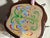 Mid-Century Modern Vintage Scandinavian Rosemaling Style Apple Trivets - Set of 2 For Sale - Image 3 of 4