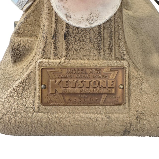1930s Art Deco Keystone Model a-82 Cast Iron 16mm Movie Projector For Sale - Image 13 of 18