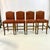 This is a set of 4 lovely Upholstered Bar Stools in a Regency Empire style. They are covered in an Italian Cotton...