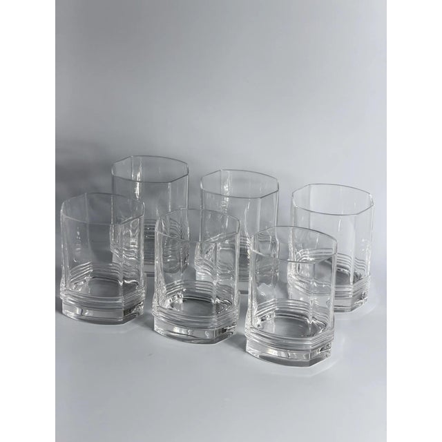 Lead Crystal Decanter and Whiskey Glasses from Christian Dior, 1970s, Set of 7 For Sale - Image 6 of 16