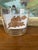 1980s Vintage Mid-Century Modern Ice Bucket With Ducks in Flight and Oak Leaf Motif, Gold Rim, and Stainless Steel Tongs - 2 pcs For Sale - Image 5 of 9