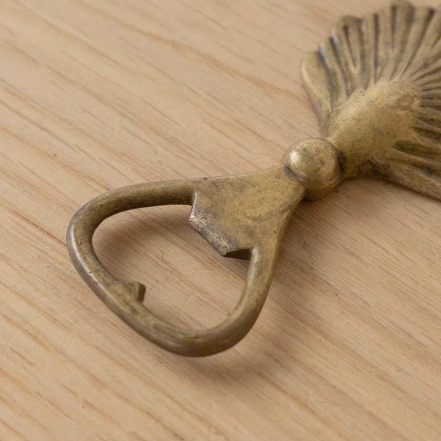 1950s French Brass Shell Bottle Opener For Sale - Image 10 of 11
