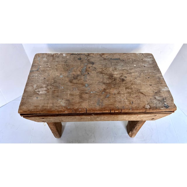 Antique French Hand Crafted Milking Stool For Sale - Image 4 of 12